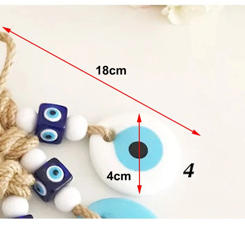 Evil Eye Macrame Wall Hanging – Nazar Protection Decor