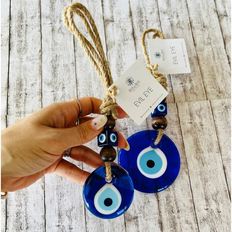 Evil Eye Macrame Wall Hanging – Nazar Protection Decor